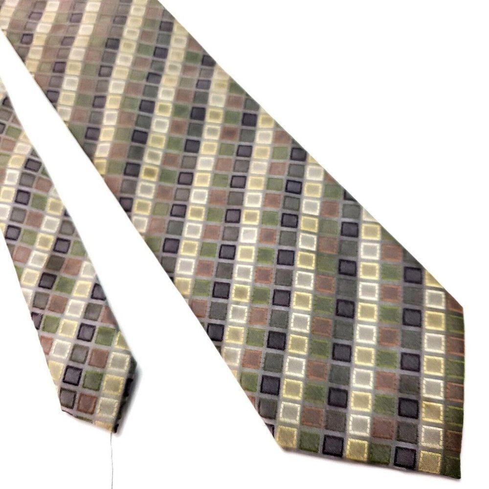 Alexander Julian‎ Polyester Tie Woven Multi-Colored Long